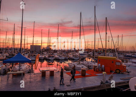 Port de plaisance San Pedro del Pinatar, ESPAGNE Banque D'Images