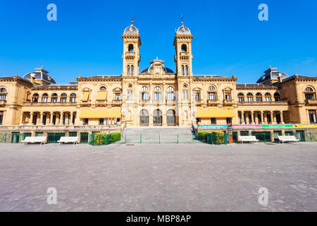 San Sebastian City Hall ou dans la bibliothèque principale de Donostia San Sebastian city centre, dans le nord de l'Espagne Pays Basque Banque D'Images