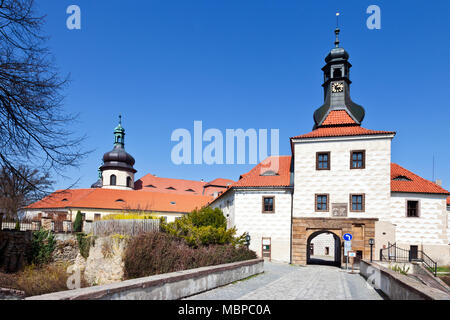 Château renaissance en Kostelec nad Cernymi lesy, Central Bohemia, République Tchèque Banque D'Images