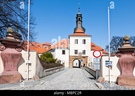 Château renaissance en Kostelec nad Cernymi lesy, Central Bohemia, République Tchèque Banque D'Images