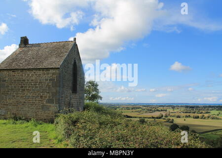 Chapelle Saint Michel au Mont Dol mountain - UNESCO World Heritage, Bretagne, France Banque D'Images