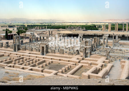 Portrait de l'ancienne ruines à Persepolis, Iran Banque D'Images