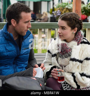 Moi avant 2016 MGM/New Line Cinema film avec Emilia Clarke et Matthew Lewis Banque D'Images