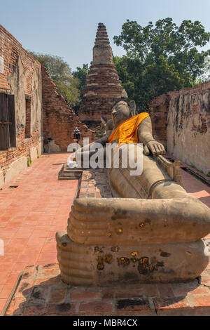 Wat Phutthaisawan à Ayutthaya Historical Park, en Thaïlande. Banque D'Images