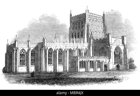 La cathédrale de Bristol, officiellement l'église cathédrale de la Sainte et indivisible Trinité, est l'Église d'Angleterre dans la cathédrale de la ville de Bristol, Angleterre. Fondée en 1140 et consacrée en 1148, il était à l'origine abbaye Saint-Augustin mais après la dissolution des monastères, il est devenu en 1542 la cathédrale du nouveau diocèse de Bristol. Une grande partie de l'église fut reconstruite dans le style gothique anglais au cours de la 14e siècle et au 15ème siècle, le transept et la tour centrale a été ajouté. Au 19e siècle une nouvelle nef néo-gothique a été construite en partie en utilisant les plans d'origine. Banque D'Images