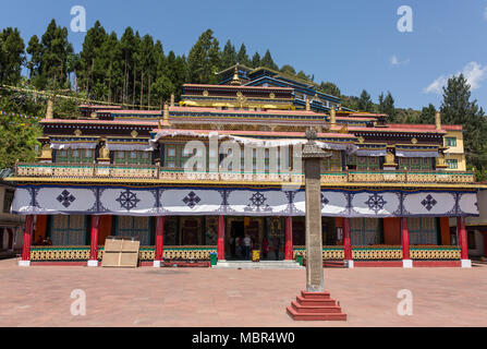 Monastère de Rumtek près de Gangtok, au Sikkim, Inde Banque D'Images