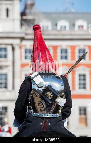 Household Cavalry. Changement de la garde à Horse Guards Parade, London, UK Banque D'Images