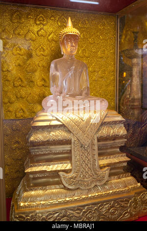 À Jade Buddha temple Wat Chang Lom, Chiang Mai, Thaïlande Banque D'Images