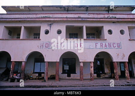 L'Hôtel de France à Antsiranana, Madagascar Banque D'Images