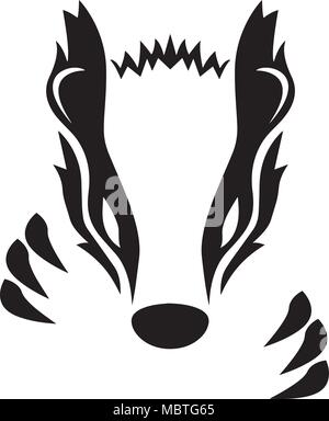 Badger Vector Illustration Illustration de Vecteur