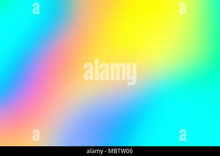 Arrière-plan flou néon holographiques foil. Banque D'Images