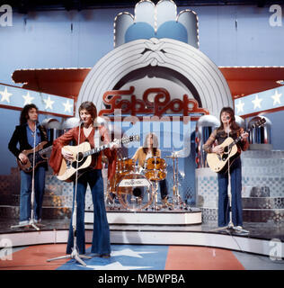 Groupe de rock anglais SMOKIE sur une émission de télévision néerlandaise sur 1977 Banque D'Images