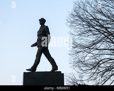 Monument au général de Gaulle Varsovie, Pologne Banque D'Images