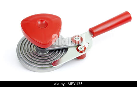 La machine pour la fermeture hermétique des bateaux avec de la nourriture en conserve Banque D'Images