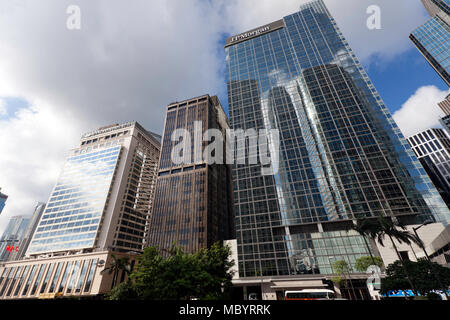 JP Morgan, Édifice Connaught Road Central, Hong Kong Banque D'Images