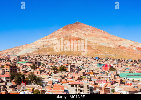 Potosi vue panoramique de l'église San Lorenzo, la Bolivie Banque D'Images