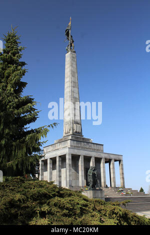 Slavin, mémorial de la libération de Bratislava par l'armée soviétique DANS LA SECONDE GUERRE MONDIALE, la Slovaquie Banque D'Images