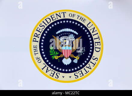 SIMI VALLEY, CA/USA - Le 23 janvier 2016 : sceau présidentiel des États-Unis d'Amérique à la bibliothèque Ronald Reagan.