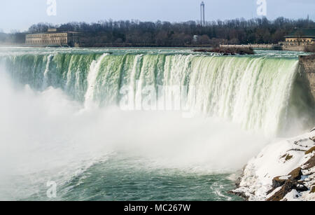 Horseshoe Falls, vue du côté canadien Banque D'Images
