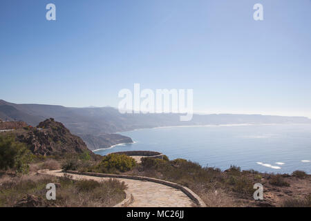 Vue de l'Avenida Escénica, Baja California, mirador turístico de la Basse-Californie, Mexique Banque D'Images