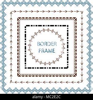 La frontière définie et scribble élément design. hand drawn vector ligne. Illustration de Vecteur