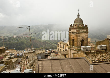 Vieille ville de Sicile, Caltagirone, Italie Banque D'Images