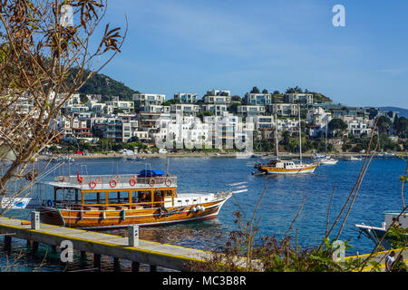 Front de mer à Bodrum, Mugla, Turquie Banque D'Images