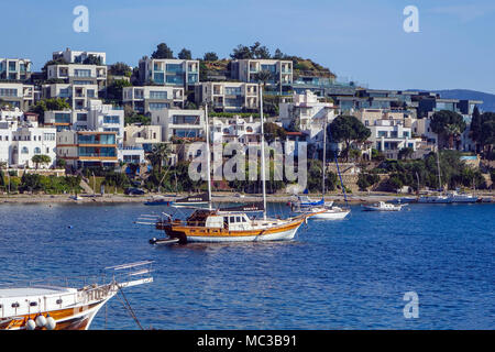 Front de mer à Bodrum, Mugla, Turquie Banque D'Images