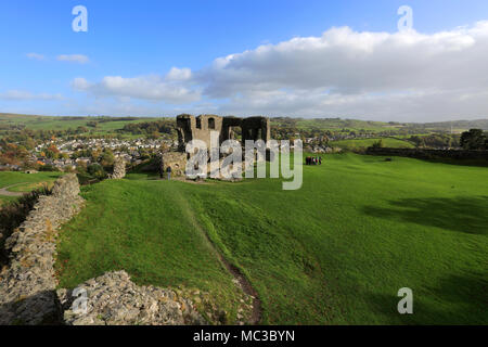 L'automne, château de Kendal, Kendal town, Cumbria, Angleterre, Royaume-Uni Banque D'Images