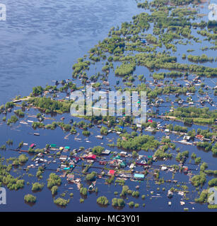 Terrain inondé dans lowlend de Grande rivière Banque D'Images