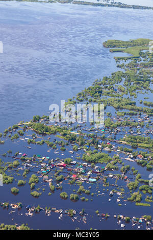 Terrain inondé dans lowlend de Grande rivière Banque D'Images