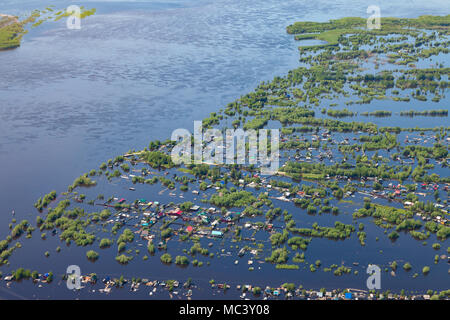 Terrain inondé dans lowlend de Grande rivière Banque D'Images