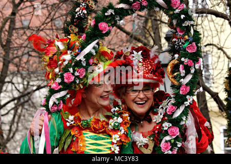 Fasching street party, Munich, Haute-Bavière, Allemagne, Europe Banque D'Images