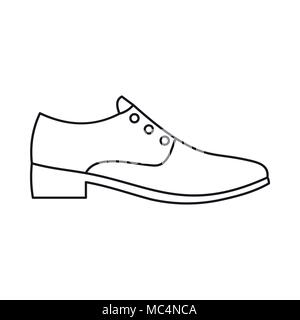 Icône Chaussures hommes style du contour, Illustration de Vecteur