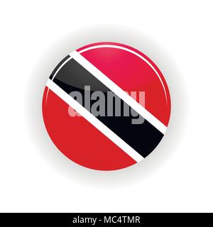 Trinité-et-Tobago cercle icône Illustration de Vecteur