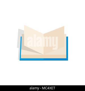 Livre ouvert avec les pages d'un battement de icon Illustration de Vecteur