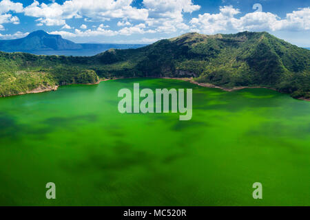 Taal - le plus petit du monde volcan, Manille, Philippines Banque D'Images