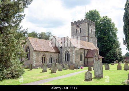 Eglise de St.Jean Baptiste, Church Lane, Little Marlow, Buckinghamshire, Angleterre, Royaume-Uni Banque D'Images