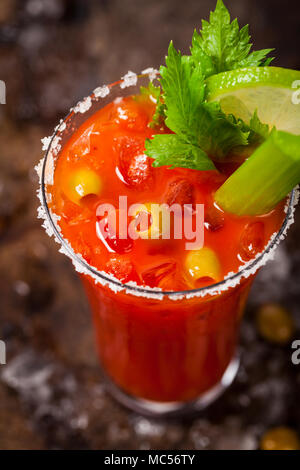 Cocktail Bloody Mary Banque D'Images