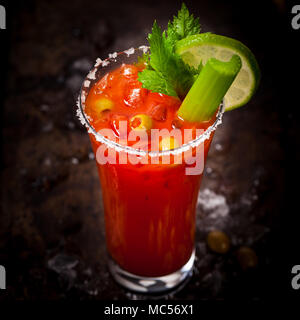 Cocktail Bloody Mary Banque D'Images
