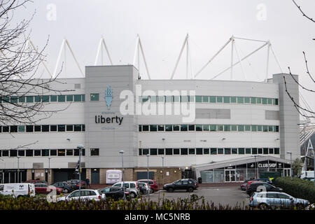 Stade Liberty,Accueil,stadium, du Premier ministre,Ligue,football,Swansea,Club,,Cygnes,et,rugby,,équipe Ospreys, Amérique du Nord, de la ville de Swansea, Pays de Galles du Sud,,Pays de Galles,Welsh,UK, Banque D'Images