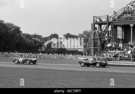 Aston Martin DB3S REg Parnell,16/07/1955 Aintree Banque D'Images