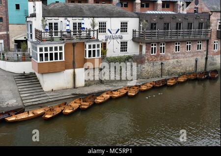 Le bateau Club bar et restaurant à Durham Banque D'Images