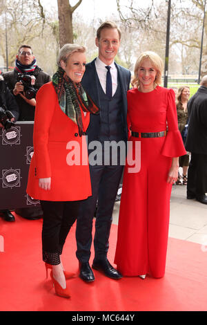 Tric Awards 2018 la tenue au Grosvenor House Hotel - Arrivées avec : Louise Minchin, Dan Walker Où : London, Royaume-Uni Quand : 13 mars 2018 Credit : Lia Toby/WENN.com Banque D'Images