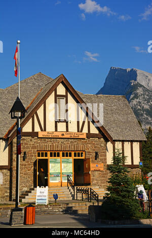 La rue principale de Banff, Alberta, Canada Banque D'Images