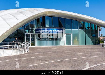 L'Aquarium National de l'île de Malte, Qawra (Il-Qawra), Saint Paul's Bay, quartier Nord, République de Malte Banque D'Images