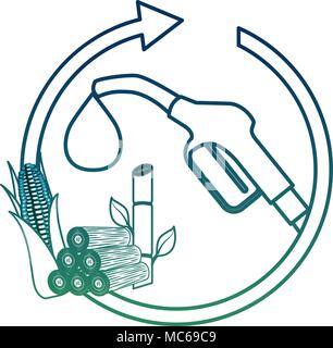 Écologie l'énergie de remplacement Illustration de Vecteur