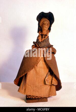 La sorcellerie - une poupée de sorcellerie, ou le pointeau, utilisé par les sorcières, qui serait le nom de la poupée (souvent par l'insertion d'un nom écrit dans la robe) puis mutiler, de porter la douleur ou la mort de la victime Banque D'Images