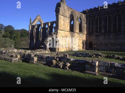 Lieux hantés. Bolton Abbey dans le Yorkshire est hantée par le fantôme d'un moine Banque D'Images