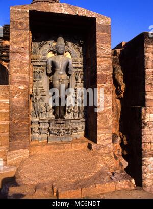 L'Inde.1113. Konarak. Statue du dieu-soleil, Surya, sur le dessus du Temple du Soleil à Konarak.